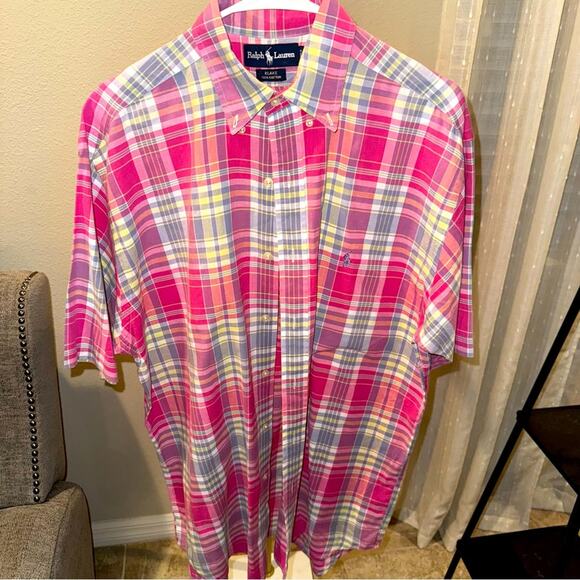 Ralph Lauren Blake Button Down Plaid Shirt - Picture 1 of 4